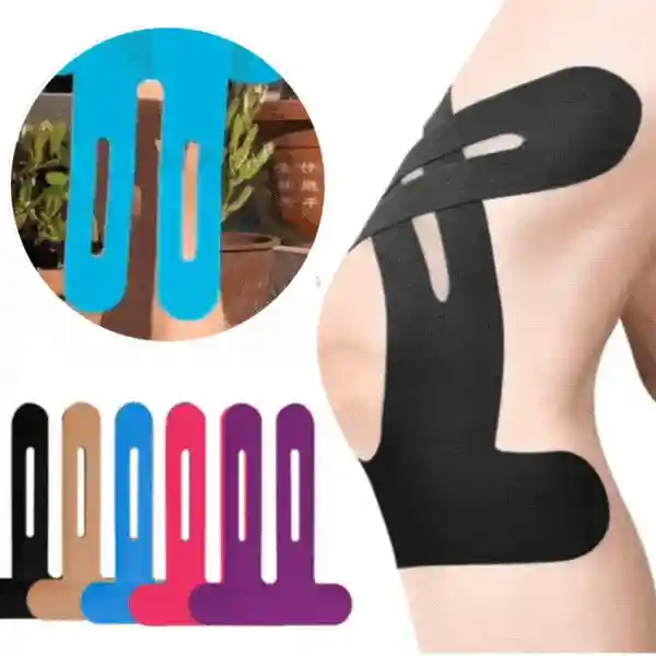KinesTape, кинезиологичен тейп за коляно (10 броя)