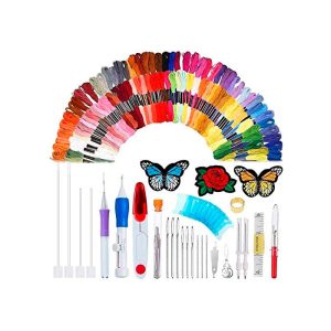 EmbroideryKit, 136-частен комплект от конци и други общи инструменти за бродерия