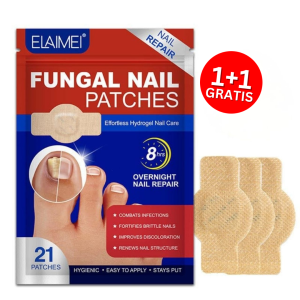 FungalPatches, възстановяващи пластири за грижа за увредени нокти (21 бр.) (1+1 БЕЗПЛАТНО)